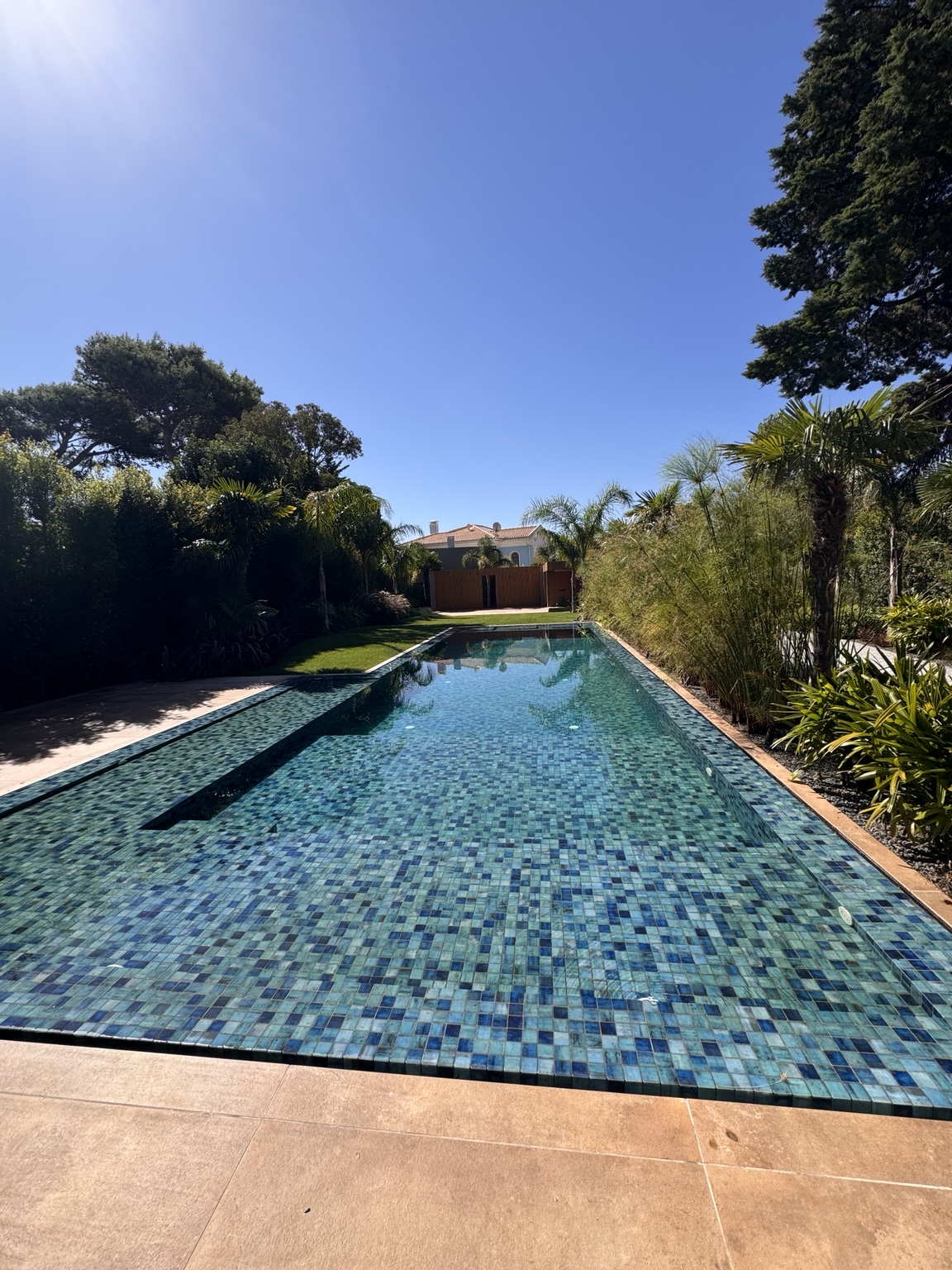 Swimming pool in the landscaped grounds